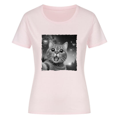 Alien Encounter Cat Damen T-Shirt - Kanimal - T-Shirt - MarketPrint