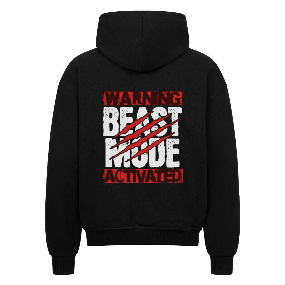 Beast Mode Oversized Zipper Hoodie - Kanimal - Hoodie - MarketPrint