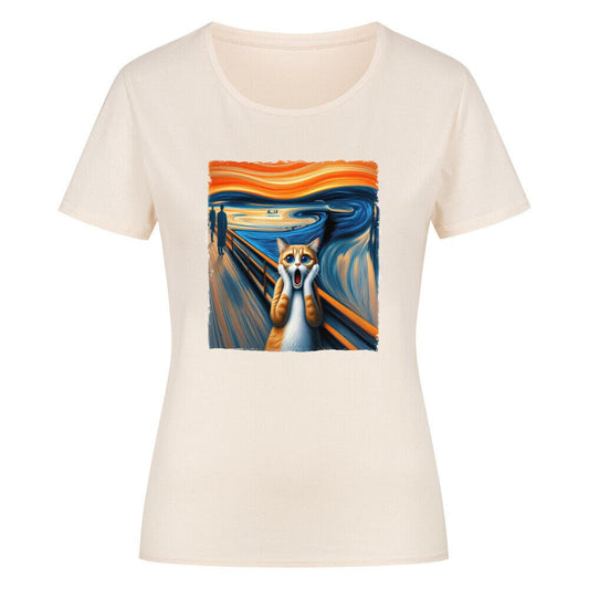 Der Schrei der Katze – Damen T-Shirt - Kanimal - T-Shirt - MarketPrint