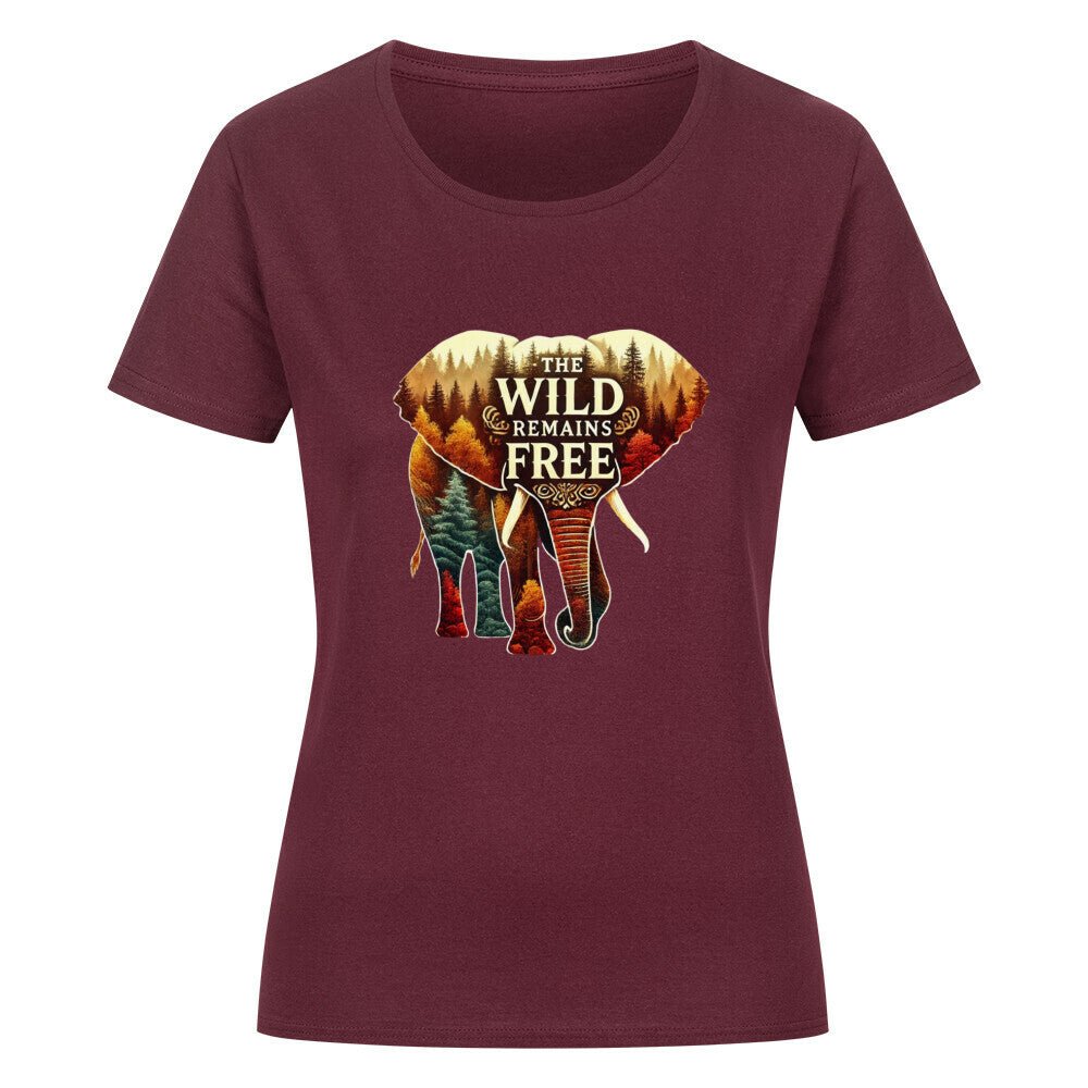 "The Wild Remains Free" Damen - T-Shirt - Kanimal - T-Shirt - MarketPrint