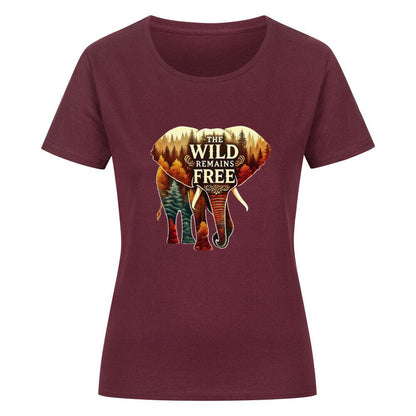 "The Wild Remains Free" Damen - T-Shirt - Kanimal - T-Shirt - MarketPrint