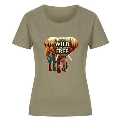 "The Wild Remains Free" Damen - T-Shirt - Kanimal - T-Shirt - MarketPrint