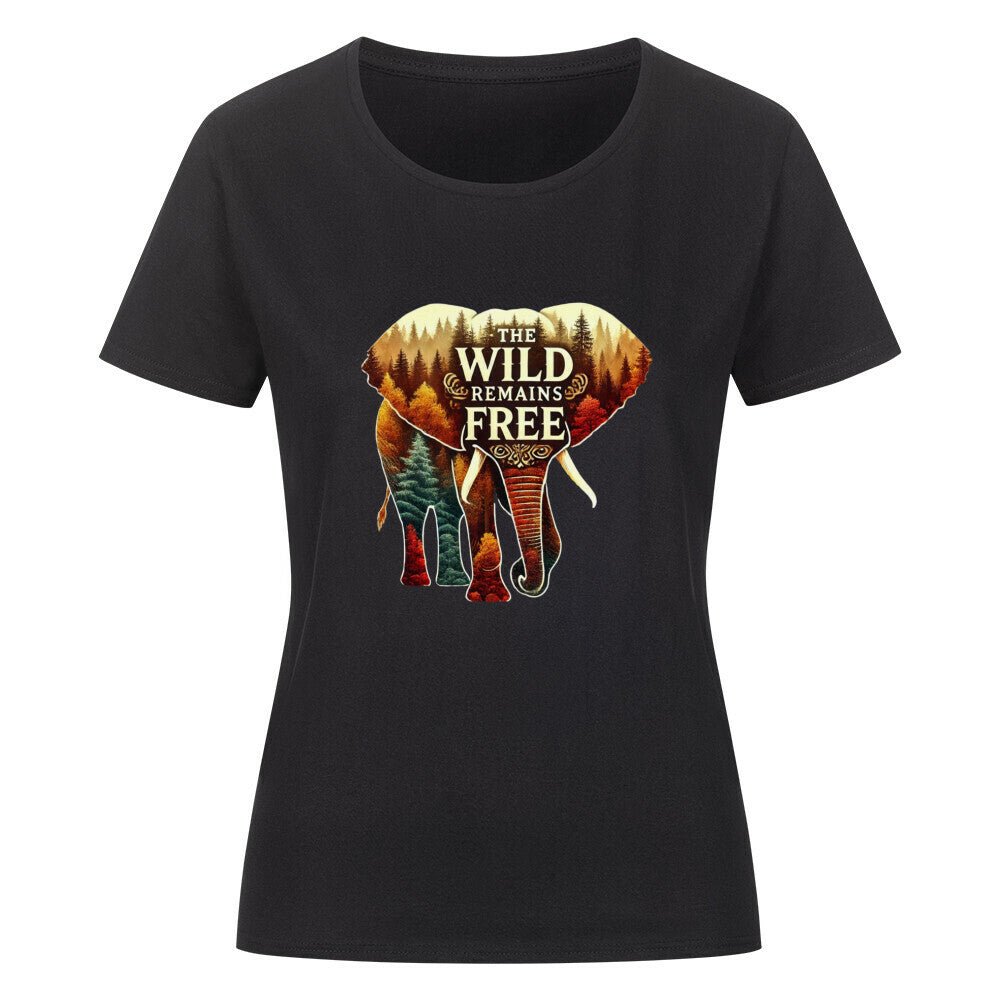 "The Wild Remains Free" Damen - T-Shirt - Kanimal - T-Shirt - MarketPrint