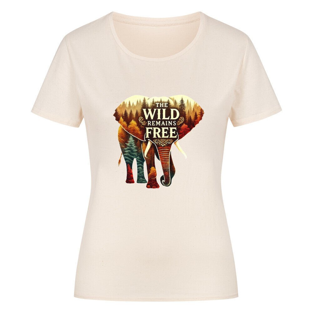 "The Wild Remains Free" Damen - T-Shirt - Kanimal - T-Shirt - MarketPrint